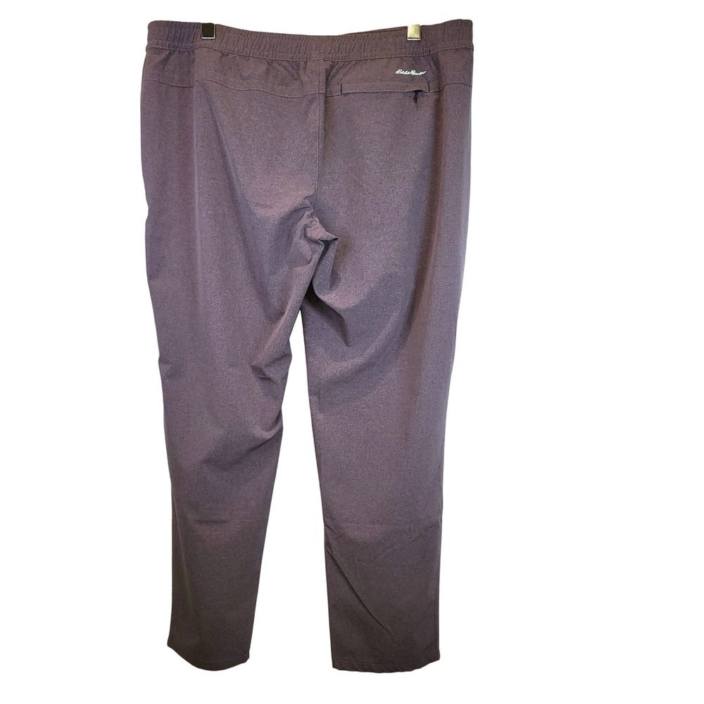 Eddie Bauer Hiking Pants Pull-On Womens Sz XL Pink Purple Lightweight Pockets - Picture 2 of 10